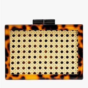 Tortoise Rattan Acrylic Clutch/Bag
